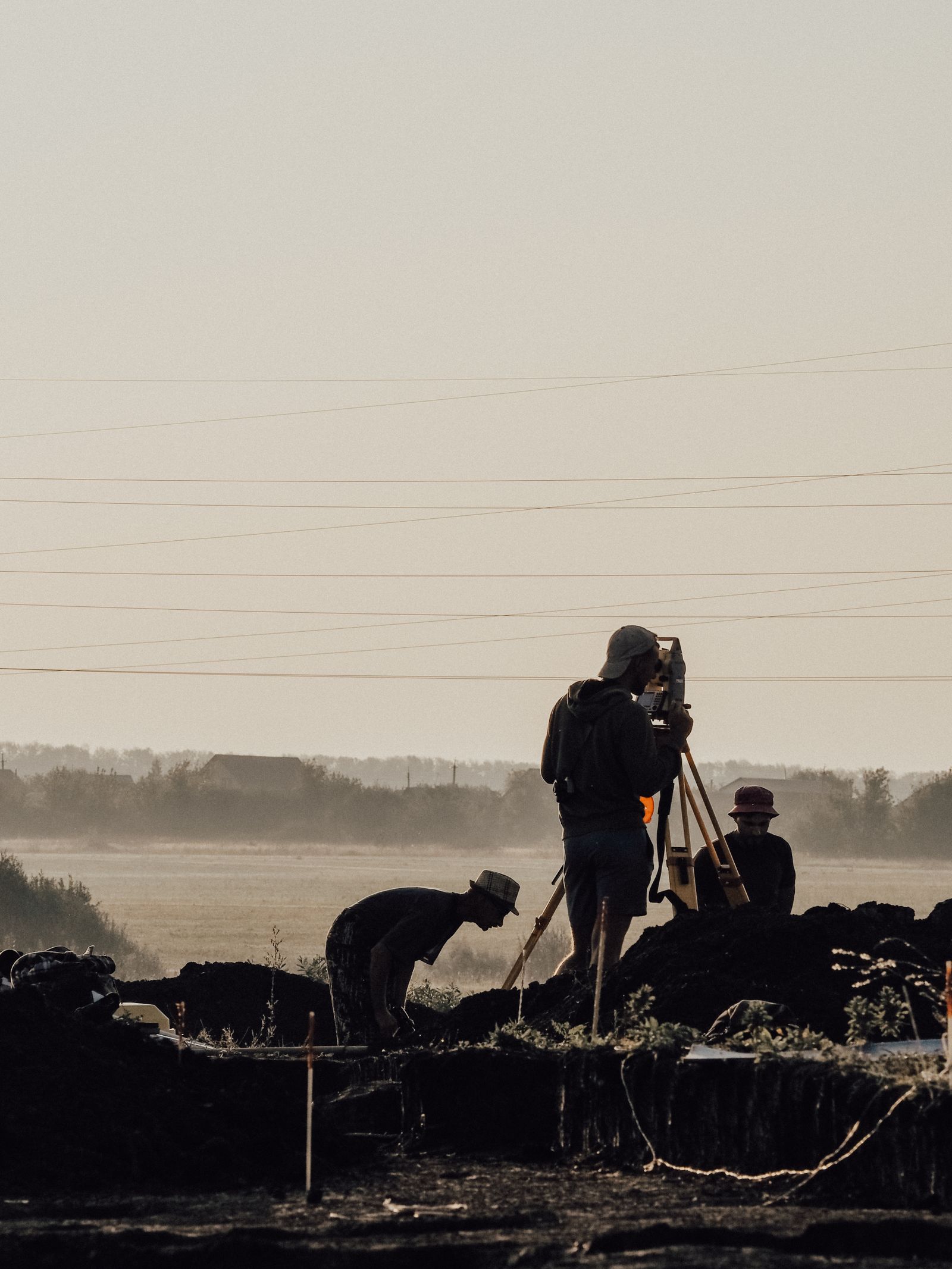 Survey team assessing a potential mining site